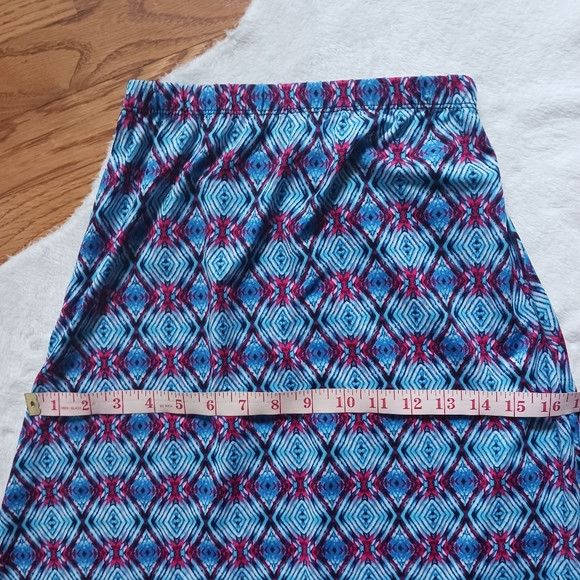 Girls • Girl's Long Colorful Abstract Design Maxi Skirt - Picture 7 of 9